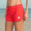 Roxy Women's Board Shorts - Quick Dry Bathing Suit Shorts, 2" Inseam - Swimsuit Bottoms Red M