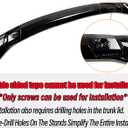 MUTUSAISI Rear Trunk Lip Spoiler HPD Style Wing Compatible with Honda Civic 11th Hatchback LX/Sport/EX-L 2022 2023 2024 2025 2026 Accessories Glossy Black