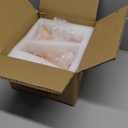 2 Pack Lily Flower Blown Glass Lampshade Orange White Glass Lamp Shade Replacement for Table Floor Lamps, I. D. 1.26" x O. D. 1.5", Fits E12 Base