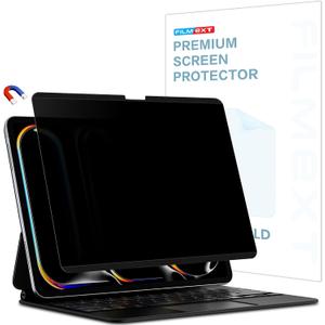 Magnetic Privacy Screen for iPad Pro 13 inch M5 2025/M4 2024(8th/7th Generation),Removable Anti Spy Glare Blue Light Filter Black Secrity Privacy Film