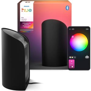 Philips Hue Play Smart Wall Washer Black, White & Color Light with ColorCast Technology, Bluetooth Compatible, Voice Control with Alexa, Apple Home & Google Assistant (Pack of 1)