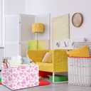 Rectangular Storage BasketsGift Basket,Book Box,Room Decor(Watercolor Heart)