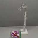 Fovths Valentine's Day Tree Decoration with LED Lights 21.7 Inch Tabletop Birch Tree with Timer Battery USB Powered with Valentine's Day Heart Ornaments for Home Valentine Wedding Decor