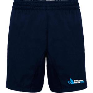 Barcelona Padel Tour | Shorts with Pockets for Men | Short in Breathable Fabric with Padel Print | Sportswear (Blue, XXL)