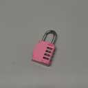 Combination Lock, 4 Digit Combination Padlock Outdoor, School Lock, Gym Locks (Pink)