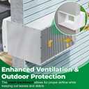 Forestchill Through The Wall Air Conditioner Sleeve, 26 Inch AC Wall Sleeve with Ventilation Mesh Backboard, Pre-Drilled Mounting Holes, Universal Wall Sleeve for TTW Air Conditioner