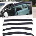 4pcs JDM Smoke Tint Window Visors Compatible with 2011-2020 Toyota Sienna Outside Mount Tape On/Clip On Style PVC Sun/Rain Guard Vent