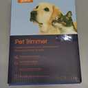 Dog Clippers Grooming Kit Hair Clipper-Low Noise Paw Trimmer- Rechargeable - Cordless Quiet Nail Grinder Shaver for Cats and Other Pets (White)