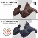 Sharper Image Heated Neck & Shoulder Wrap - Microwavable Warm & Cooling Plush Pad, Scented Aromatherapy (100% Natural Lavender & Herb Spa Blend), Pain Tension Headache Relief Therapy, Gift for Women