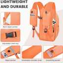 Small Hiking Backpack 15L- Lightweight Packable Foldable Backpack for Travel Camping Outdoor Commute, Compact Rucksack for Women Men (Orange)