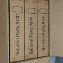 Metal Arch Backdrop Stand, Set of 3 (6/6.6/7.2 ft) Wedding Arched Frame with 12 Ground Nails, Stable Arched Background Stand for Wedding, Baby Shower, Birthday Party, Photography, Gold