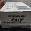 Shelter 9" x 18" Single Flue Bolt-On Chimney Cap, Fully Assembled, Stainless Steel