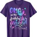 Oma Of The Birthday Mermaid Matching Family Mother's Day T-Shirt M