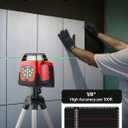 VEVOR Rotary Laser Level Kit, 2000ft 360-Degree Self Leveling Green Horizontal Laser Transit,with Tripod,Receiver,Remote Control, Scale, Toolcase, IP66 Rating Waterproof, 0.80in/100ft for Construction