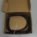 12FT Dehumidifier Drain Hose with 3/4 Inch FHT Connector, Featuring Rust-Resistant Brass Fittings for Leak-Proof Connection, Perfectly Compatible with Most Dehumidifier Brands(7 Length Options) (Black)
