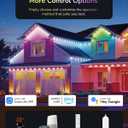 EDISHINE 60ft Permanent Outdoor Lights, 40 RGBW LED House Lights Outdoor with App/Remote Control, 50 Scene Modes for Daily and Accent Lighting, IP67 Waterproof Smart Outdoor Lights