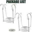 Adjustable Height Planter Inserts for Tall Planters Large Pots,4 Hooks Fits in The Top Openings,Chain Planter Filler Elevate Plants,Wedding & Party Decor