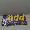Trgowaul Happy Birthday Banner, Purple Gold Party Decor, Kids Men Women Gifts, Photo Booth Background 70.8*43.3''