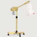 Professional Facial Steamer on Wheels,Gold Ozone Steamer for Face with 30-Minutes Timer,Spa Face Steamer for Deep Facial Cleansing (FS-03, 21-Gold)
