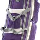 Olympia U.S.A. 33 inch Jumbo Size 8 Pockets Wheeled Rolling Duffel Bag Water Resistant Luggage Lightweight Travel Suitcase with Retractable Handle (Dark Lavender)