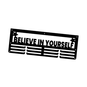 DYNWAVE Metal Hanger Display,Cheer Medal Holder,Wall Hanging Ornament,Display Hanger Rack,Award Ribbon Organizer for Running Medals