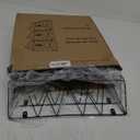 Hanging Wall File Holder Wall Mount Metal Wall File Organizer 3 Pockets Mail Organizer with Hooks for Office Home,Black