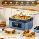 Yofidra Cordless Electric Heated Lunch Box: 6.3 Cups Self Heating Lunch Box with Battery, Timer & Temperature Control, Extra Large Portable Food Warmer for Adults, Men & Women in Office Car Outdoor