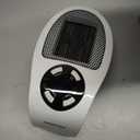 Plug in Small Space Heater for Indoor Use 450W, Wall Outlet Electric Heater with Remote, 12H Timer & LED Display, PTC Ceramic Fast Heat Safely for Bedroom Bathroom Office