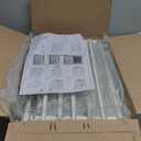 Storage Cart with 8 Drawers, Utility Cart with White Drawers and Wooden Tabletop, Craft Cart, Teacher Organization for Classroom,White