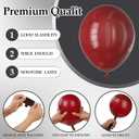 2 x Burgundy Latex Balloons Kit - 110PCS Party Balloons, 12'' Helium Balloon Set with Ribbon, Perfect for DIY, Birthday, Baby Shower, Wedding, Anniversary & Holiday Decoration