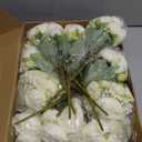 16 Pack White Peonies Artificial Flowers, Fake Silk Hydrangea Bouquet for Bridal Wedding Home Table Decor Reusable Dining Opening Ceremony Birthday Arrangement Faux Floral