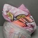 Aimuan Fashion Girl Comforter Sets Cosmetic Perfume Bag Lipstick Diva Pink Quilt Set Nail Polish Pattern Decorative Quilted 6 Pcs Makeup Bedding Set with 2 Pillowcases (Pink, Full 6Pcs)