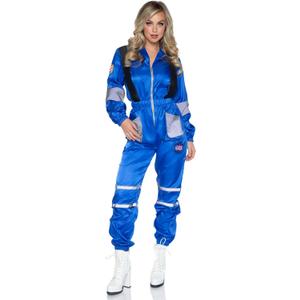 Leg Avenue Women's Space Explorer Spacesuit Costume, Blue, M/L