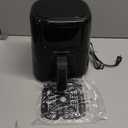 CHEFMAN 2 Qt Mini Air Fryer  Digital Space-Saving Compact Air Fryer with Nonstick and Dishwasher Safe Basket, Quick & Easy Meals in Minutes, Features Digital Timer and Shake Reminder  Black