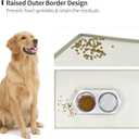Silicone Dog Food Mat Waterproof Pet Feeding Tray for Large Dogs