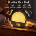 Vivilumens Sunrise Alarm Clock, Gentle Wake-Up Light & Sound Machine, Dual Alarms for Heavy Sleepers Adults, Natural Sounds, RGB Mood Light, Dimmable Bedside Night Lamp, Ideal for Bedroom & Gifts