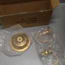 Tanlade 6 Pack Gold Candelabra Table Centerpieces Tall Candelabra Wedding Metal Candle Holder 5 Arm Taper Candlestick Floral Flower Floor Candle Stand for Dining Holiday Ceremony Easter Party(21 Inch)