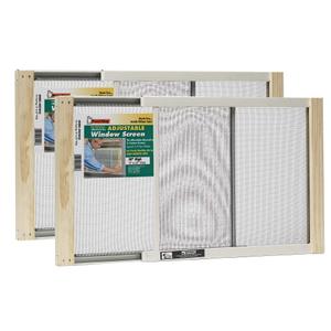 Frost King 2AWS1537 WB Marvin Adjustable Window Screen, 15in High x Fits 21-37in Wide (2 Pack)