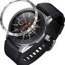 BaiHui Compatible Galaxy Watch 46mm / Gear S3 Frontier & Classic Bezel Ring - Stainless Steel Protection Cover Accessory (04-Silver)