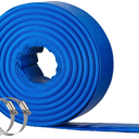 2" x 100FT Pool Backwash Hose, Heavy-Duty Pool Hose, Lay Flat Discharge Hose, Durable Burst Resistant, Pool Filter Pump Water Drainage, Sump Pump Discharge, with 2 Clamps