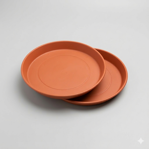 15 Inch Plant Saucer,  Plant Plates to Catch Water, Pebble Tray for Plant Humidity, Flower Pot Saucers for Indoor and Outdoor Garden(2PCS)