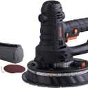 VEVOR Drywall Sander, 800W Electric Sander with 12 Sanding Discs, Variable Speed 1200-2300 RPM Wall Sander with Automatic Vacuum Dust Collection System, Double LED Lights, Dust Bag, Detachable Edge