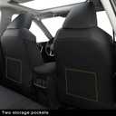 RISINGSTAR Rav4 Seat Covers, fit 2019-2025 Toyota Rav4 XLE LE XLE Premium Limited Base SUV, not for Adventure and TRD-Off(Black&Red)