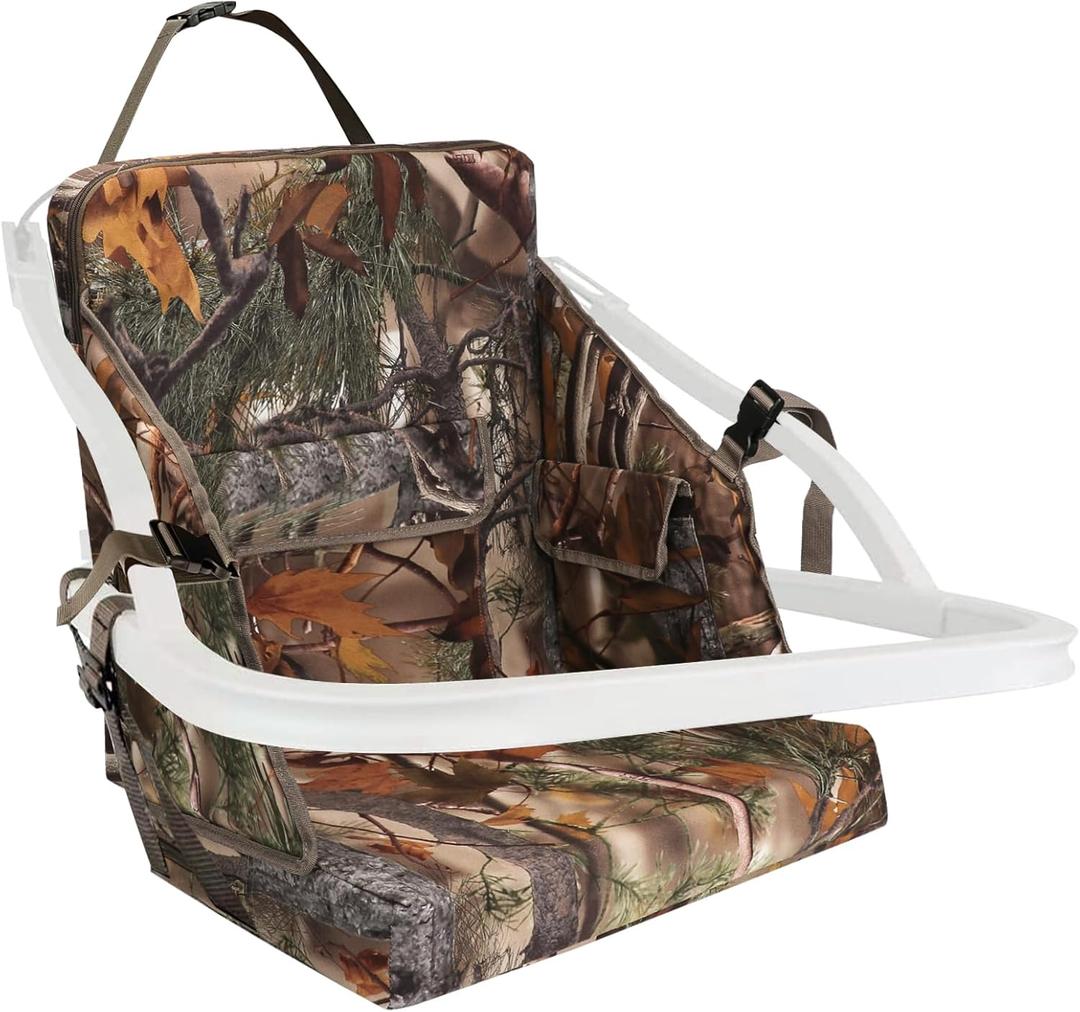 Tree Stand Seat Replacement,Adjustable Treestand Seats for Hunting,Portable Hunting Seat,Comfortable Hunting Tree Seat Stands,Replacement Climbing Treestand Seat Accessories