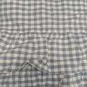 Blue Gingham Tablecloth, 100% Washed Cotton, Classic Vintage Decorative Table Cover, Buffalo Plaid Checkered Ruffled Table Cloth for Kitchen Dining Room Party (Rectangle, 70 x 52 in)