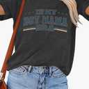 Boy Mom Shirt Women Mama Tshirt Graphic T Shirts Casual MomMI Life Tee Loose Fit Summer Tops Gray XXL