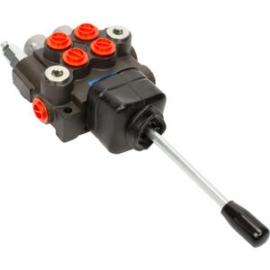 Hydraulic Control Valve with Joystick, 2 Spool 11GPM Hydraulic Directional Valve for Log Splitters, Tractors Loaders