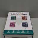 Camping Fan Battery Powered & Solar Powered, Portable Solar Fan 10000mAh Rechargeable Outdoor Fans with Light, Quiet Cordless Fans for Tent, RV, Emergency, Hiking, Power Outage, Desk, Survival Kit