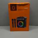 Karaoke Machine with 2 Microphones: HWWR Portable Karaoke Machine for Adults Kids, Eco-Friendly Reusable for Home Party Bluetooth Speaker with Bass/Treble Adjustment, Support REC/USB/AUX