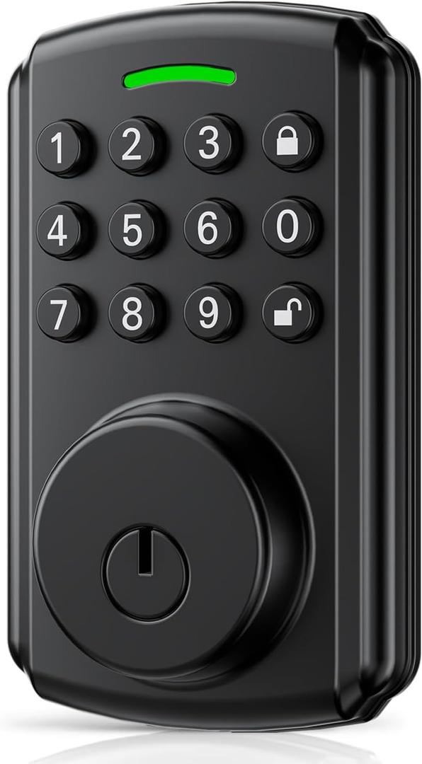 Keyless Entry Door Lock | APP \But Not Required | Work with Gateway, Alexa and Google As | IP65 Waterproof | Deadbolt Smart Locks for Front Door | Auto Lock